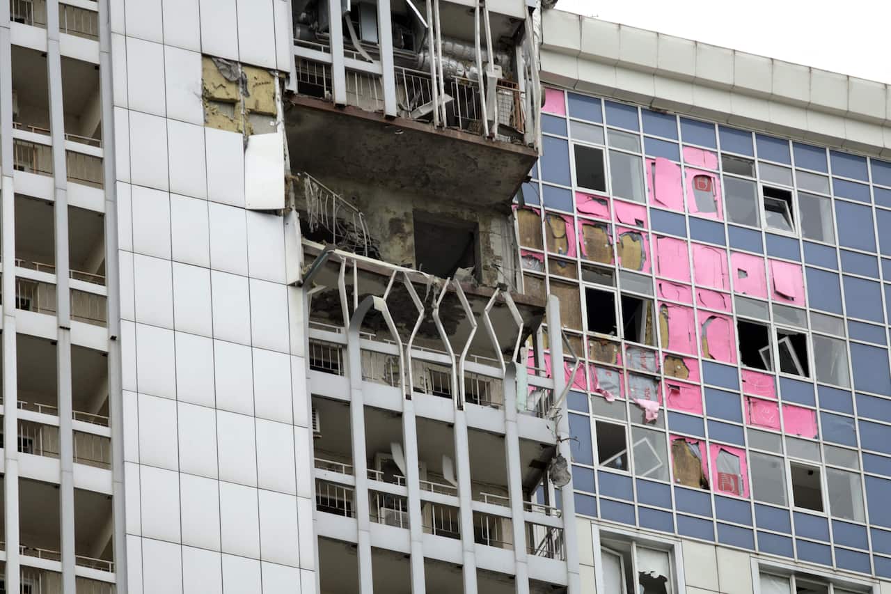 Aftermath Of Russian Drone Attack - Kyiv