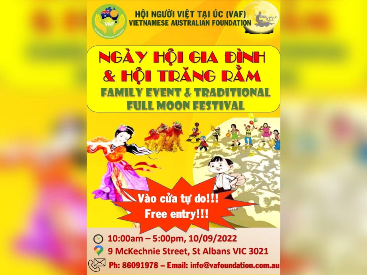 Ngày hội trăng rằm do AVF tổ chức năm 2022