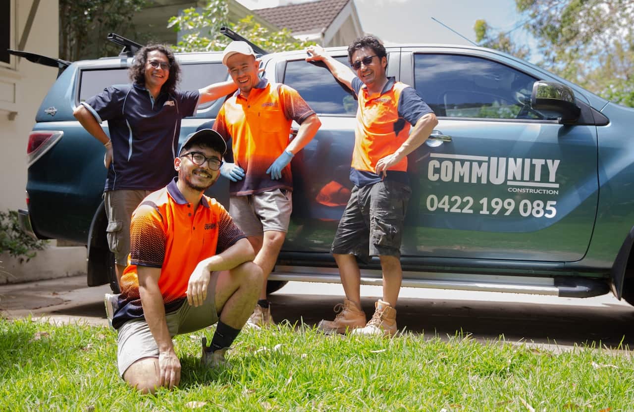 Hedayat Osyan and some of his Community Construction team (supplied).jpg
