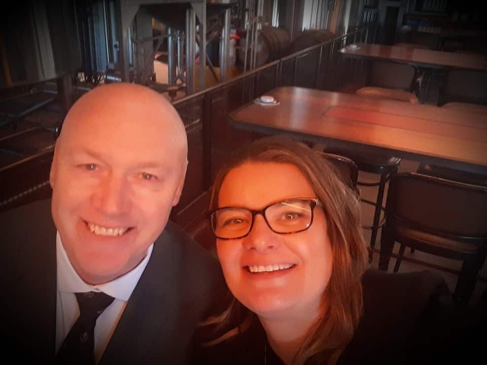 A selfie of Darryl with his biological half-sister, Katherine.