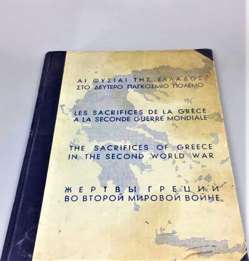 Architect and planner Constantinos Doxiadis's book 'The Sacrifices of Greece in the Second World War 