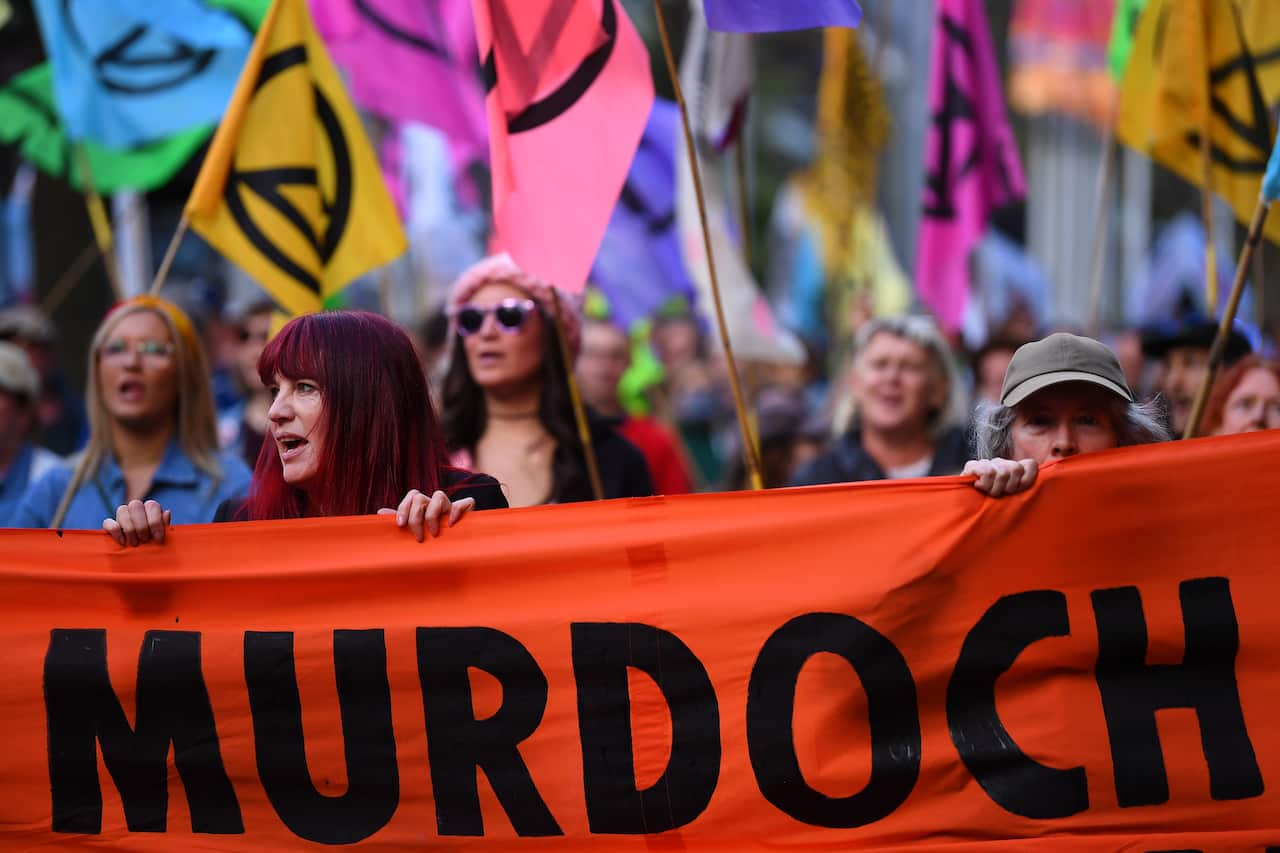 MARCH AGAINST MURDOCH MELBOURNE