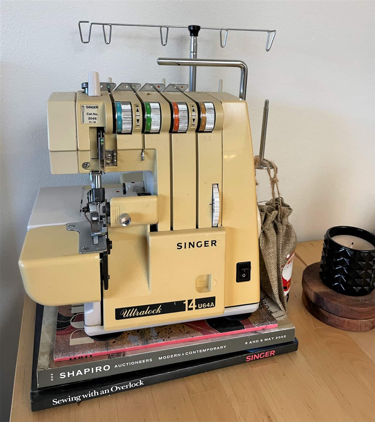 A vintage sewing machine recovered by Leonardo Urbano 