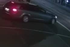 Police say the men were believed to have been driving a blue station wagon which was captured on CCTV. 