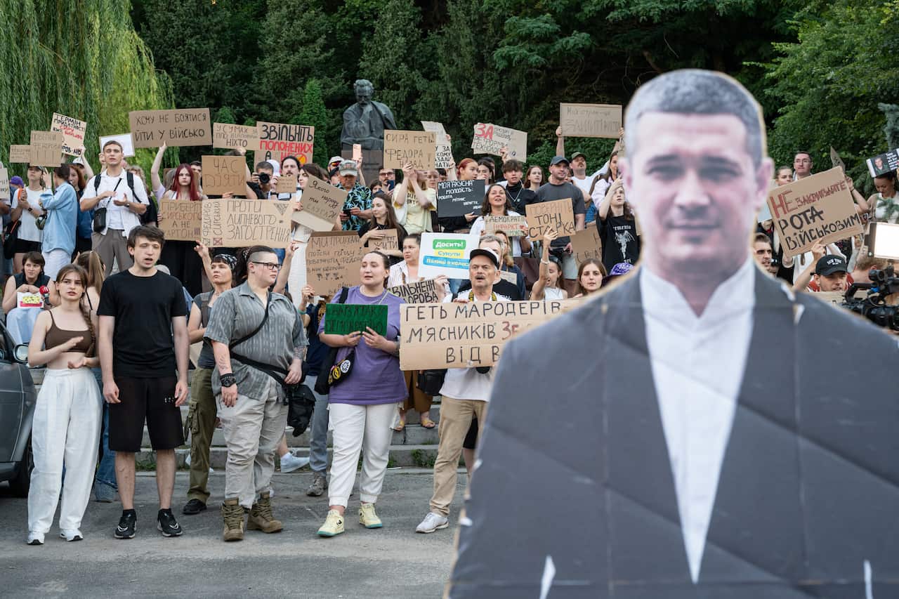 Day Five of protest action against dismissal of Mykhailo Fedorov in Kyiv
