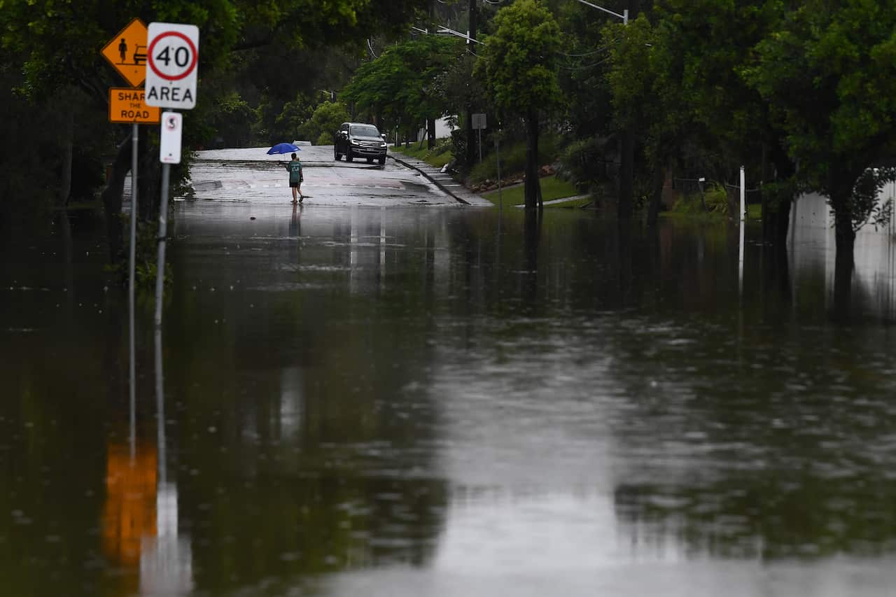 Flooding follow an ex-tropical cyclone. 