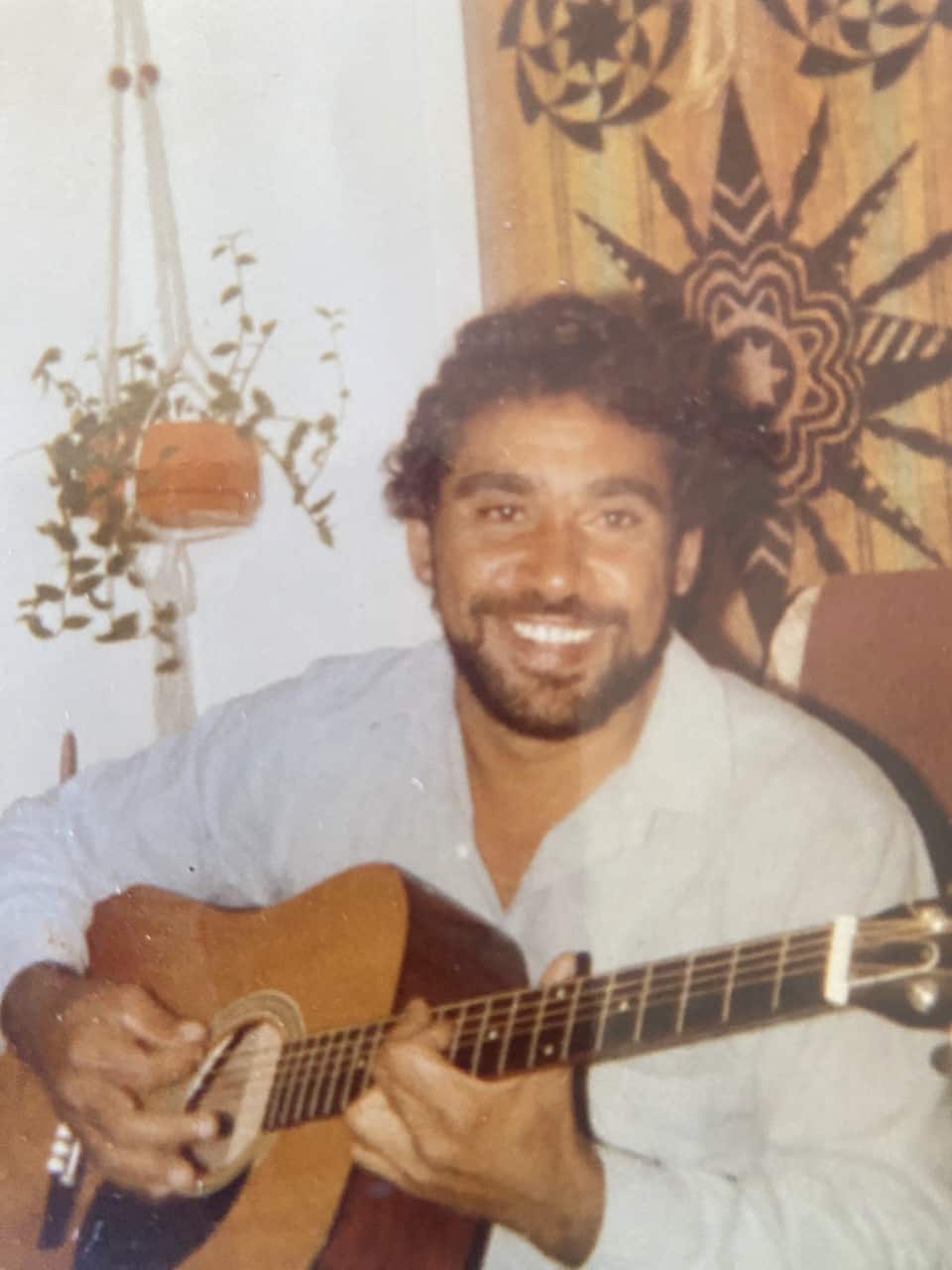 An old photo of Angelina Hadwen's biological father Kevin. 