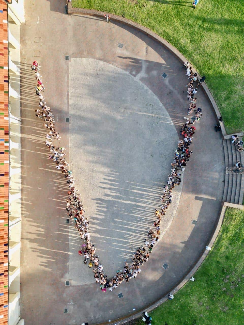 Vista aérea de la carrera solidaria en Sídney, Australia.