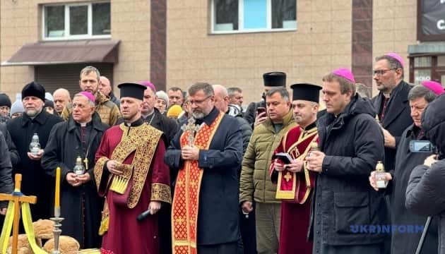 Memorial service for victims of Russian attack held in Ternopil..jpeg