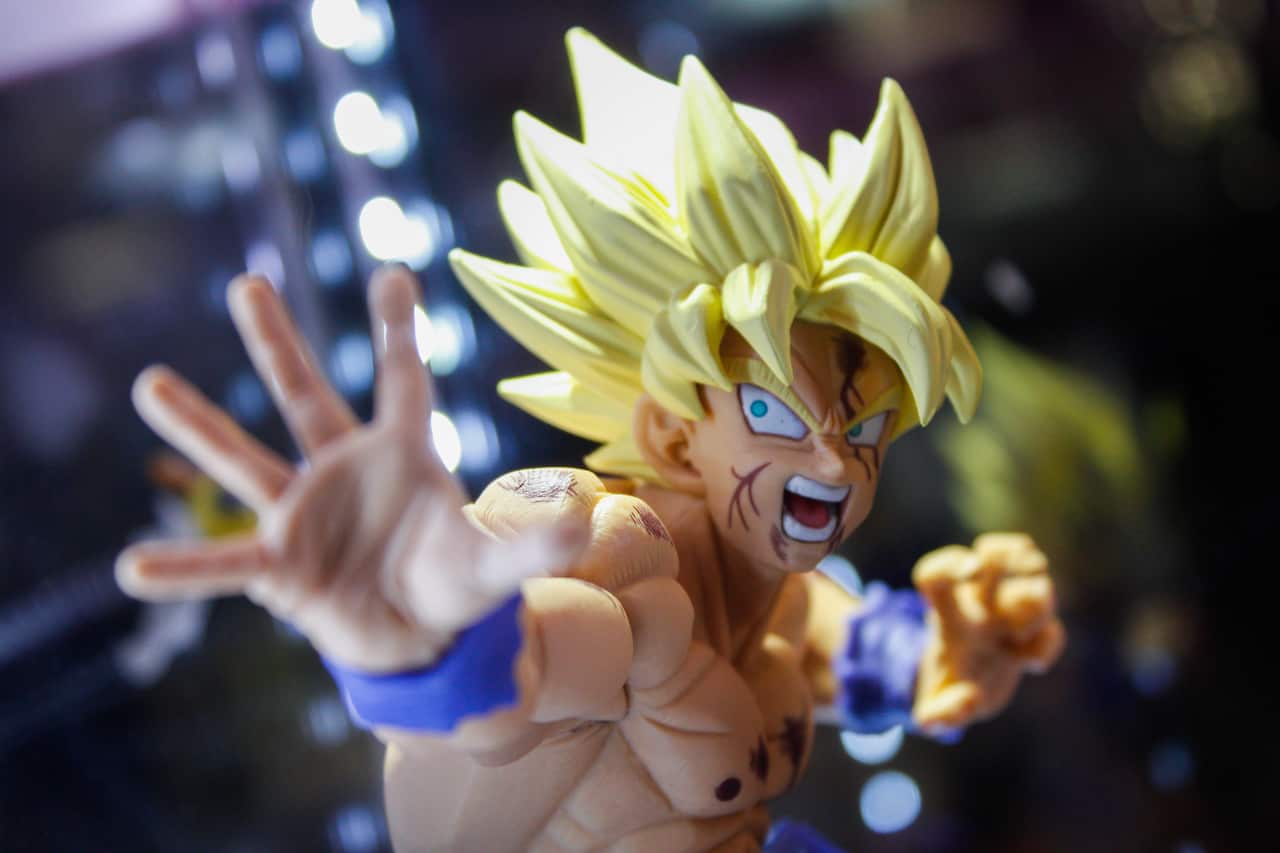A dragon ball action figure during the fair. Second edition