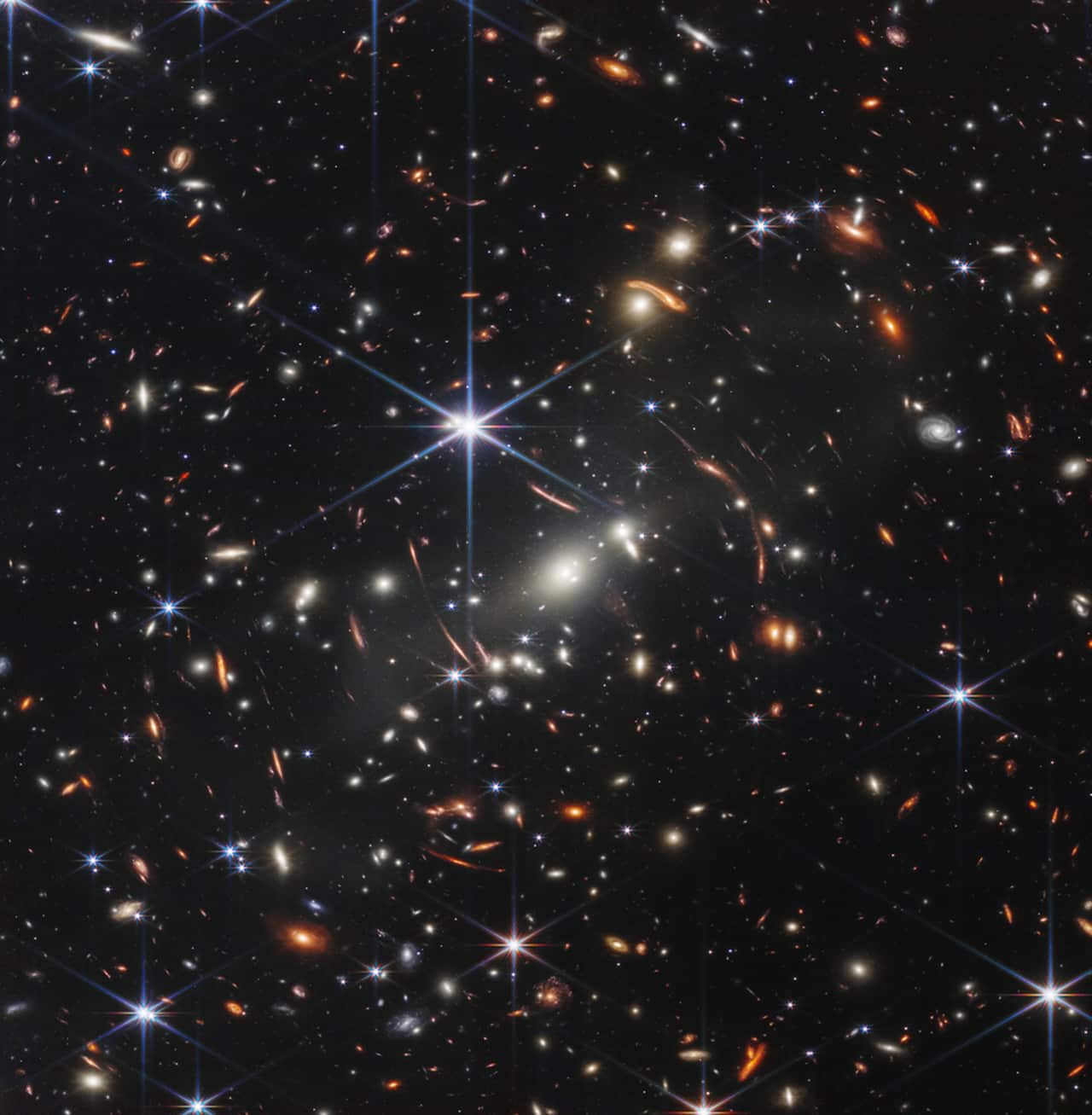 This image from the James Webb Space Telescope shows what is said to be the "deepest" and most detailed picture of the cosmos to date. Known as Webb's First Deep Field, the picture showcases a galaxy cluster called SMACS 0723 as it appeared 4.6 billion years ago. 