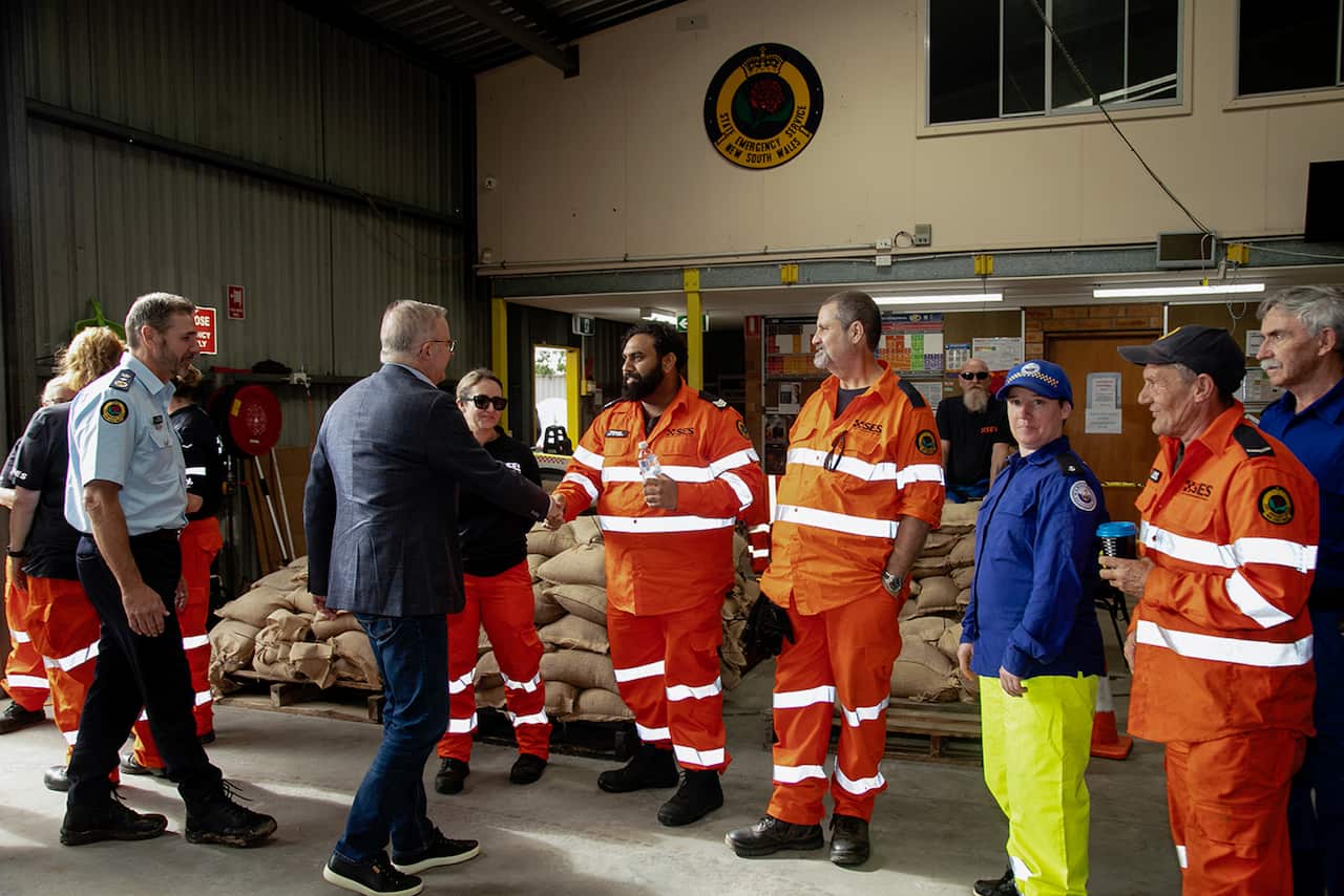 ANTHONY ALBANESE NSW FLOODS