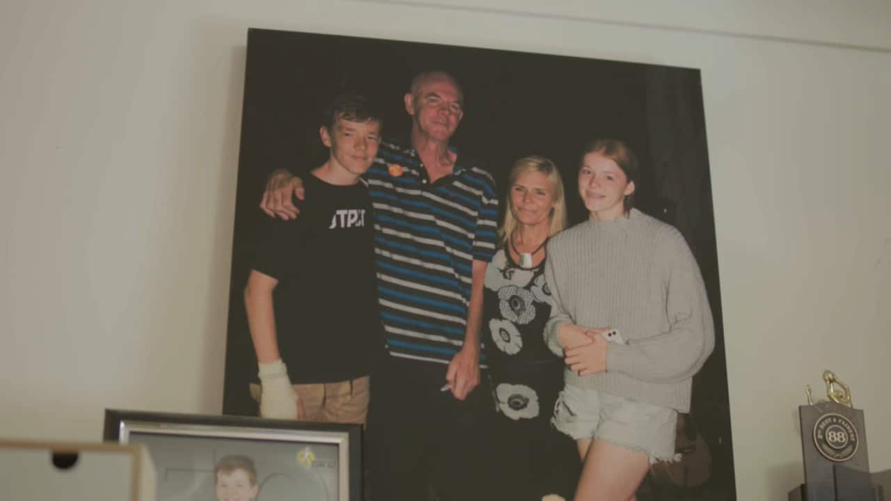 A photo of Philip O'Keefe and his family.
