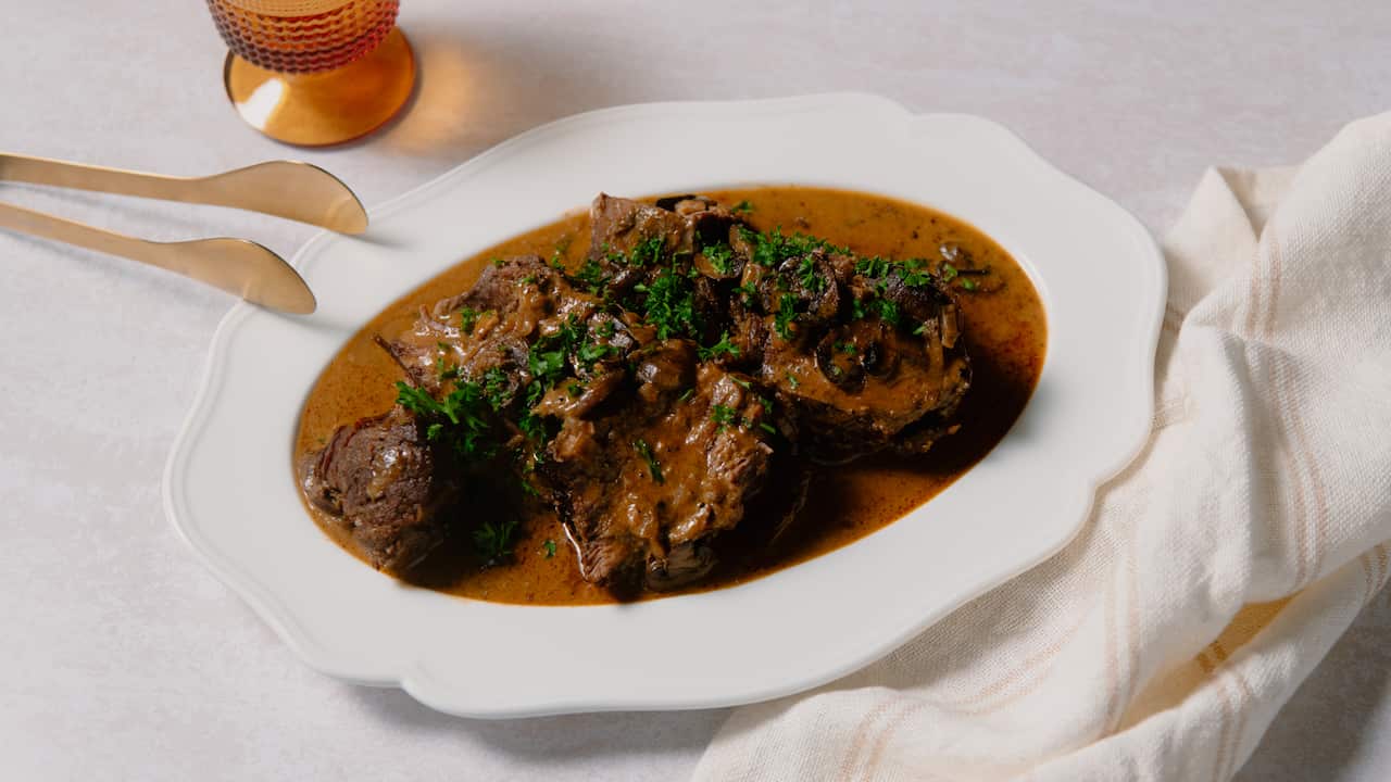 Beef stroganoff pot roast