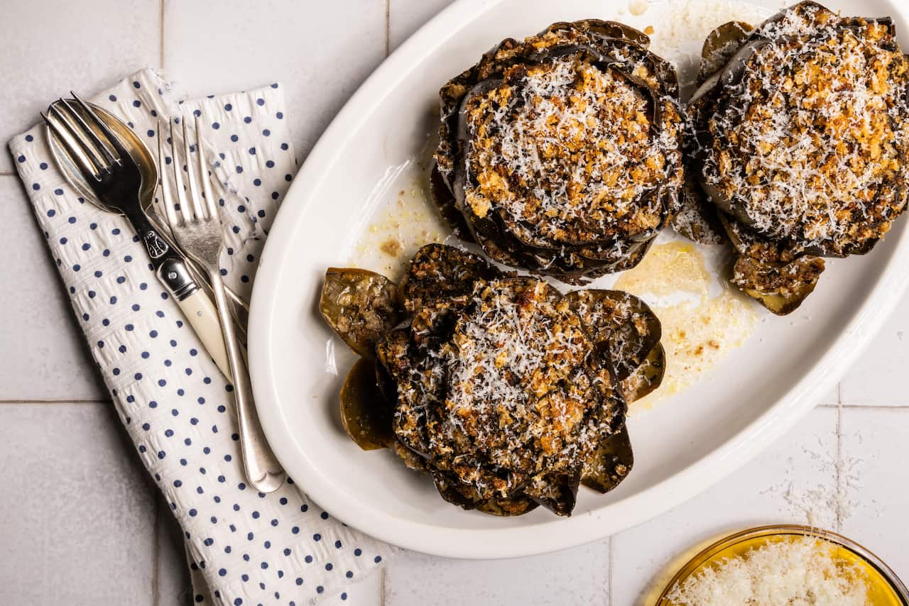 Sicilian stuffed artichokes