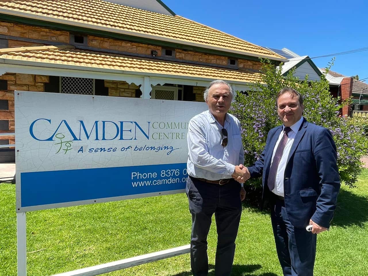 New GM of Community & Corporate Services New GM of Community and Corporate Services with ougoing GM Nick Kyriazopoulos (1).JPG