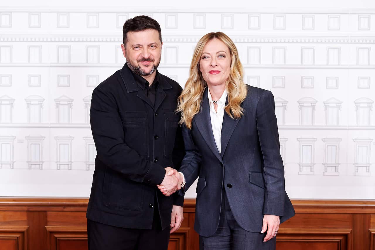 Italy: Giorgia Meloni meets Volodymyr Zelensky in Rome
