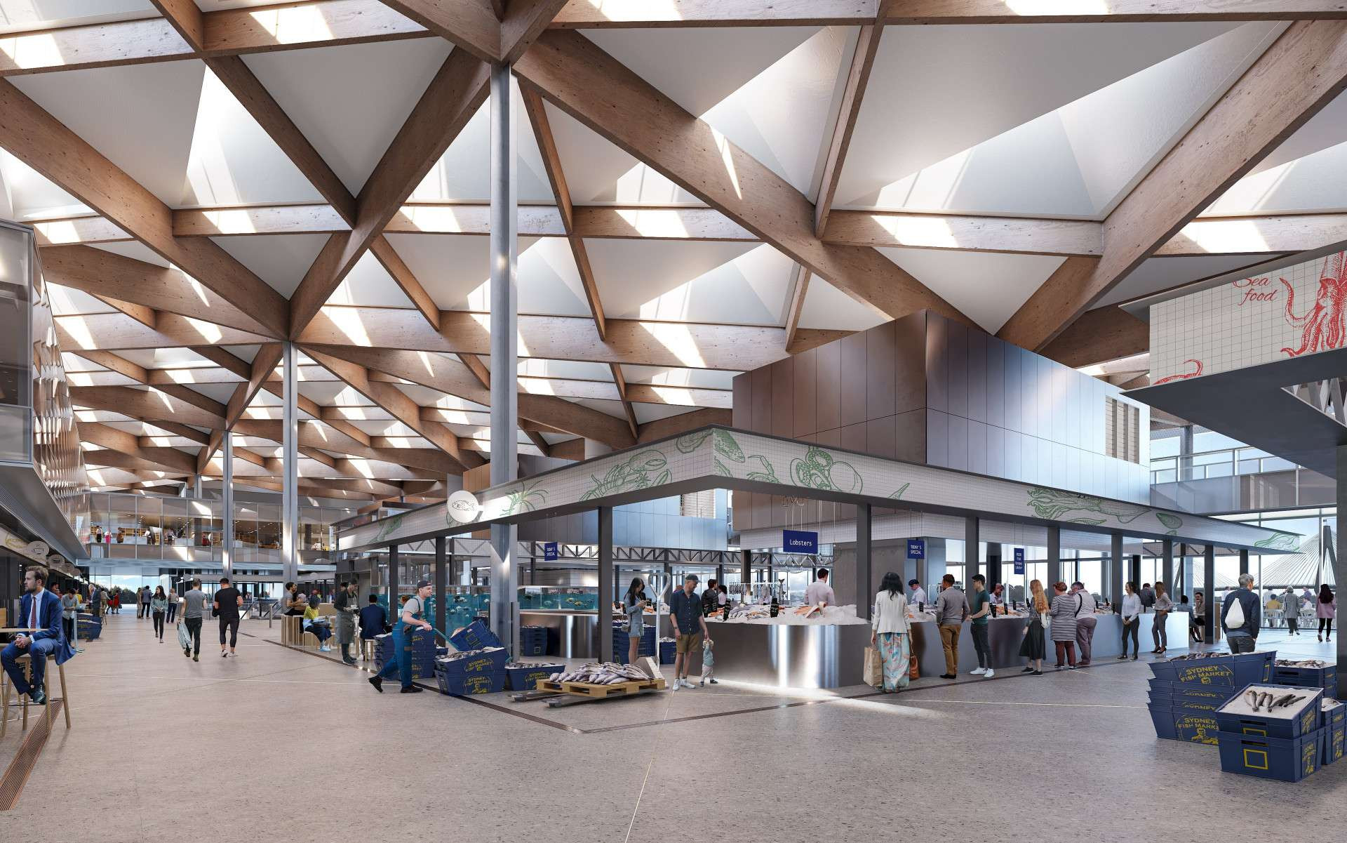 새로운 시드니 피쉬 마켓 인테리어.jfif