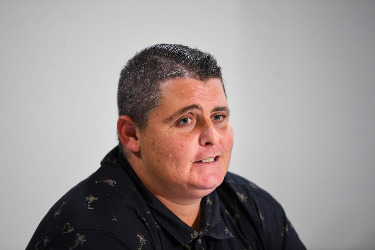 Bali Nine member Renae Lawrence speaks during a press conference