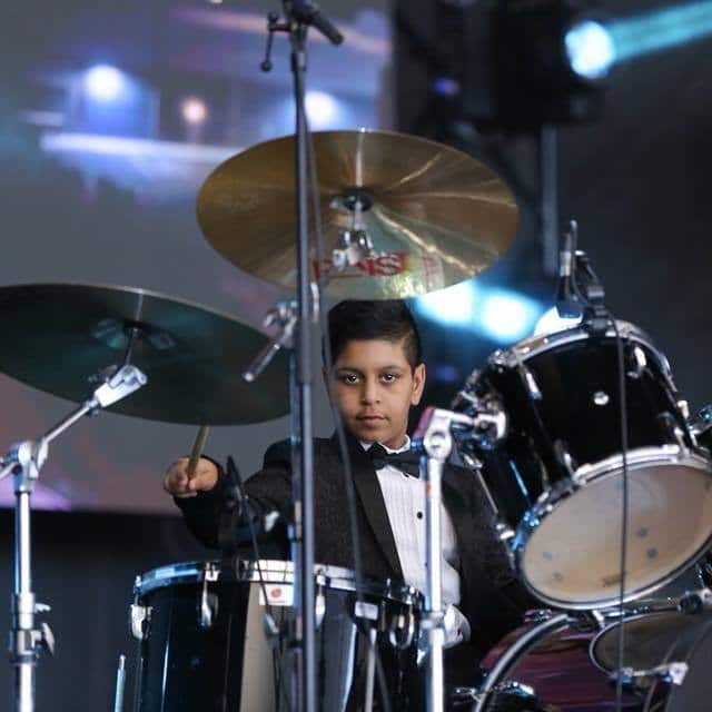 Melbourne drummer Eshan Lakhani was diagnosed with developmental delays when he was two.