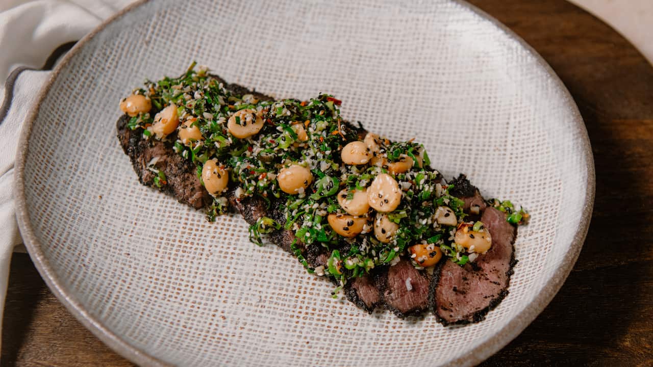 Emu fillet with native hibiscus rub
