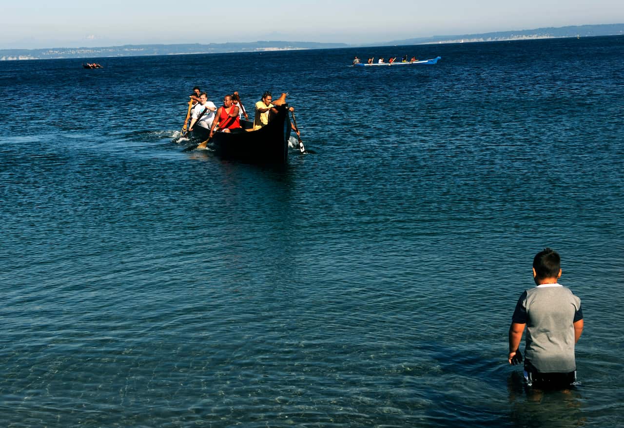 2009 카누 여행, 수쿠아미쉬 인디언 보호구역