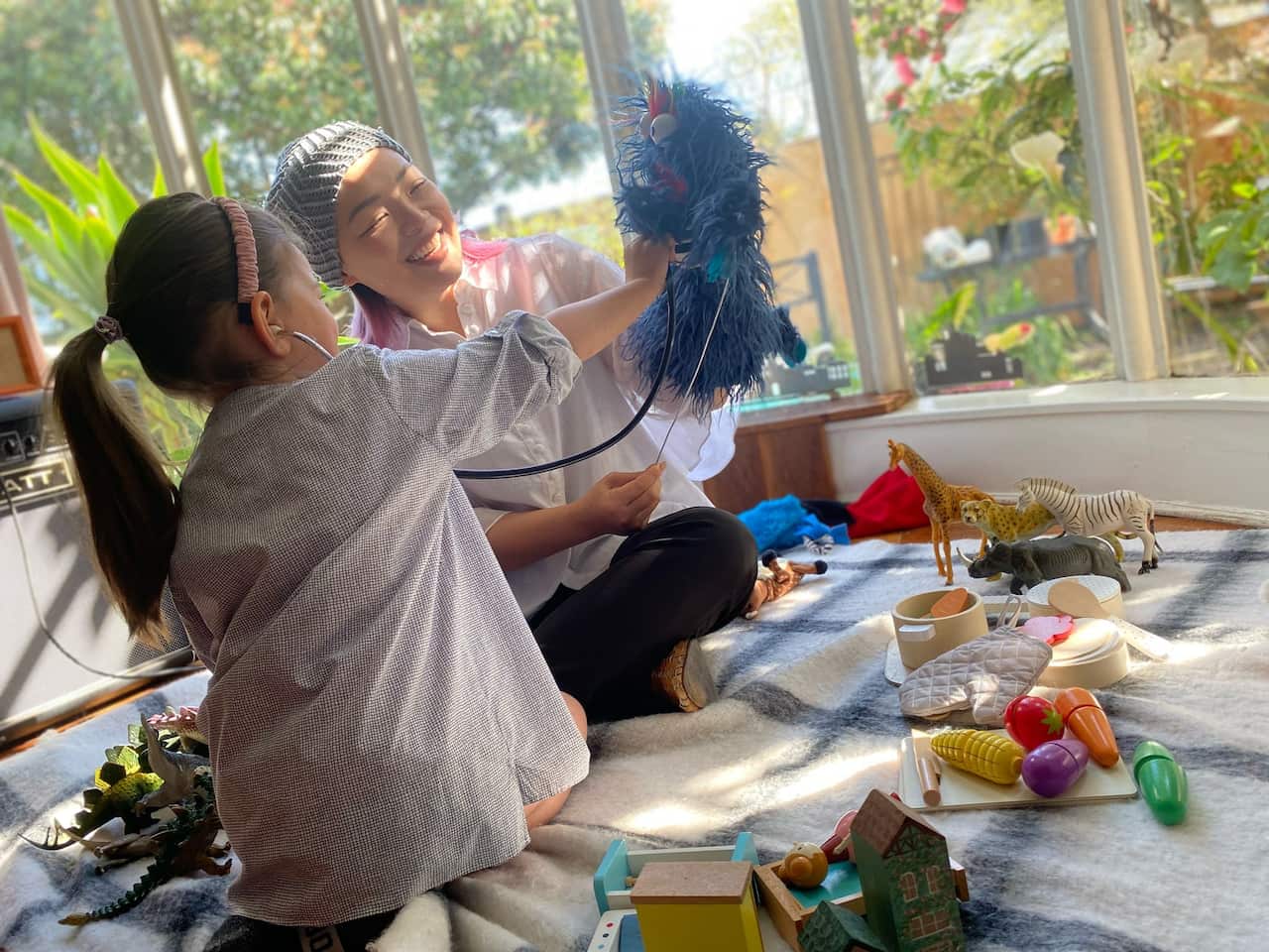 Christal Lau conducts a Play Therapy session