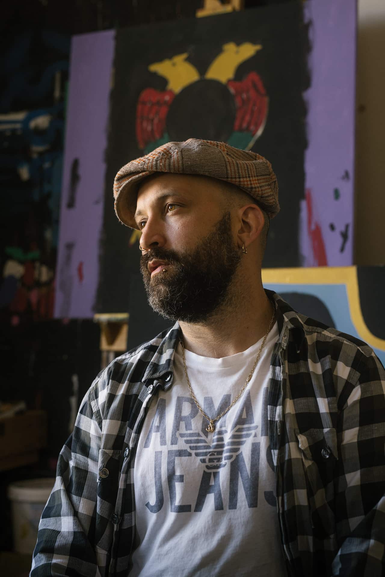 L'artista di Mildura Piero Garreffa.