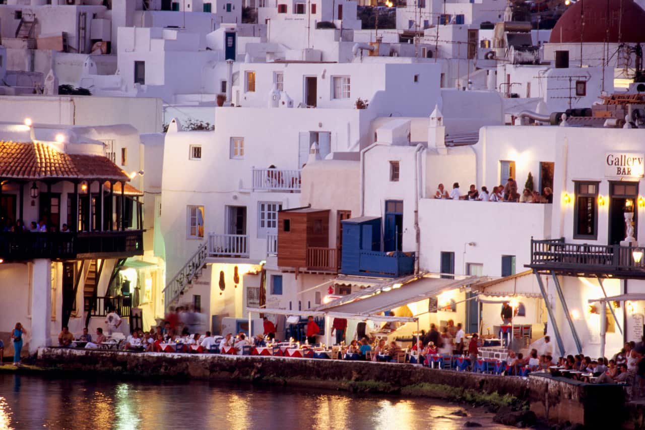 Restaurant Along Water in Little Venice