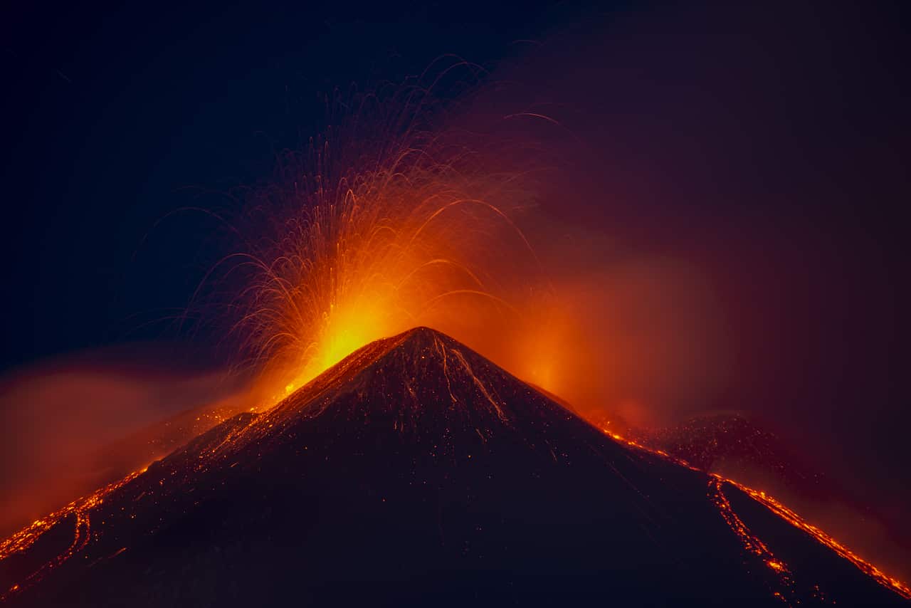 Mount Etna erupts again with Strombolian explosions