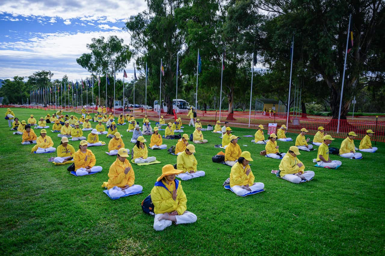 Protest against Chinese Foreign Minister Wang Yi's Australian Visit in Canberra - 20 Mar 2024