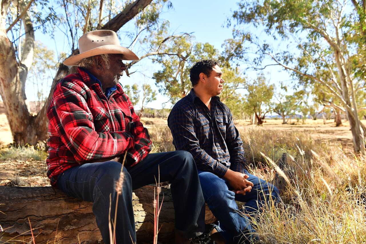 11.Traditional_Owner_Allan_Drover_and_Aboriginal_Heritage_Officer_Winston_Green_at_Strehlow_Research_Centre_(C)_MAGNT_Chloe_Erlich.JPG