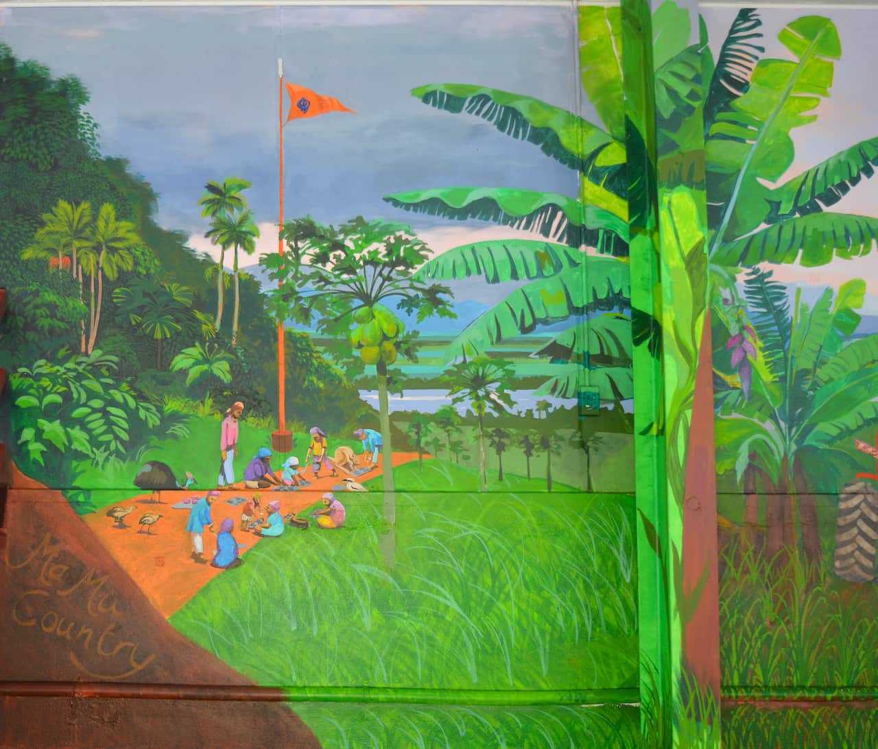 Innisfail Mural Describing Sikhism