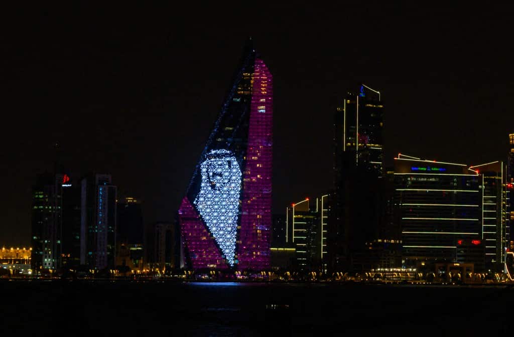 Portraits Of The Late Former Emir Of Qatar, Sheikh Hamad Bin Khalifa Al Thani