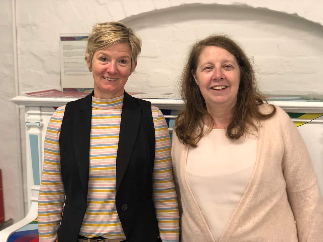 Victoria Duckett (a sin.) ed Elena Mosconi