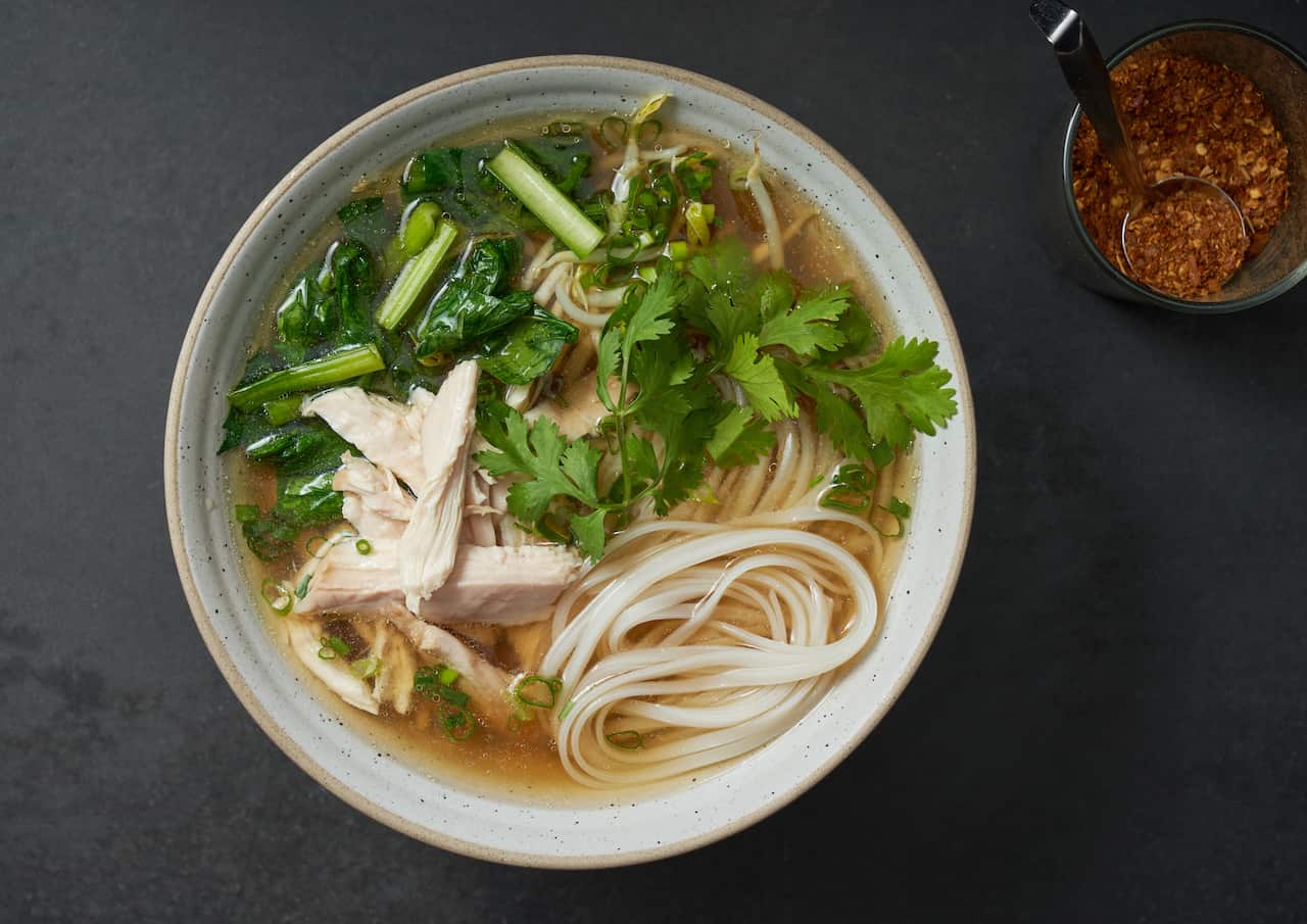 Thai chicken noodle soup