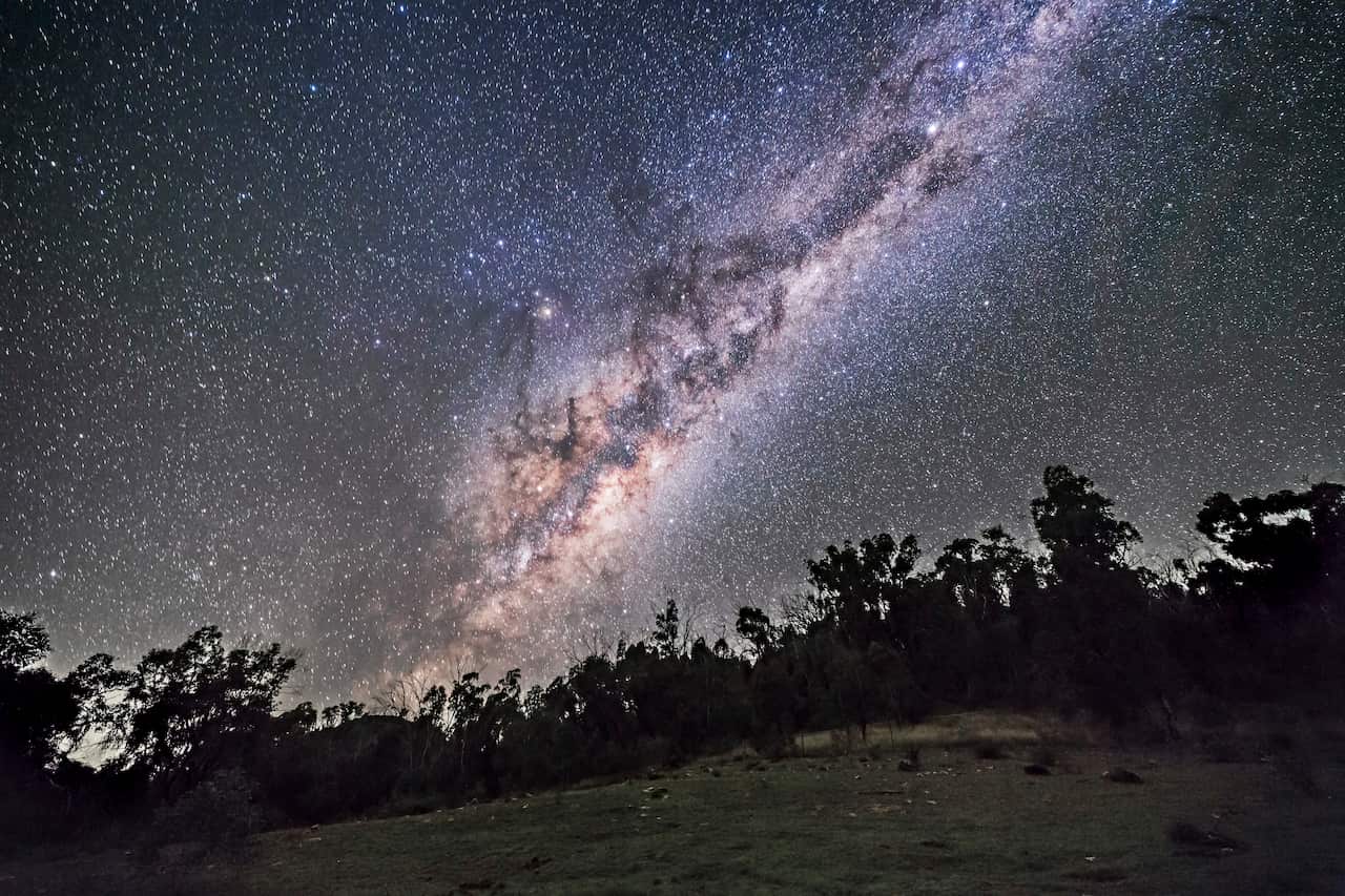 Night sky in Australia.