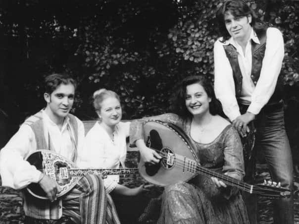 Publicity shot for the haBiBis around 1997