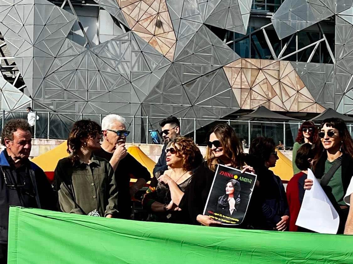 Rallies in Melbourne in support of Iranian protesters in Iran 