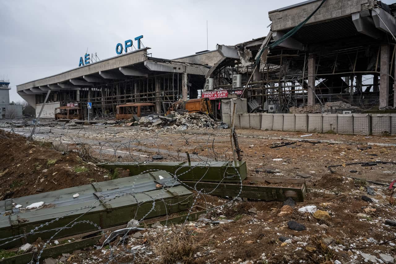 A decimated building