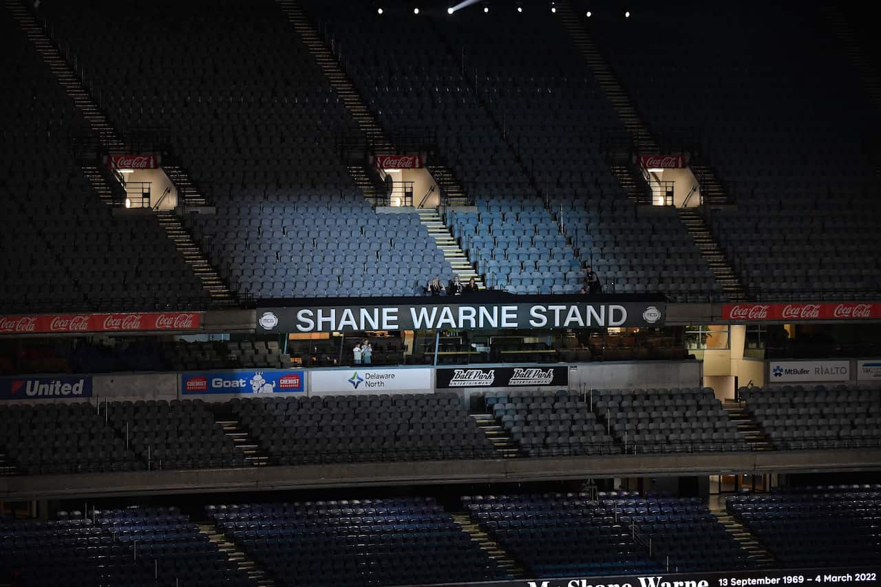 SHANE WARNE STATE MEMORIAL SERVICE