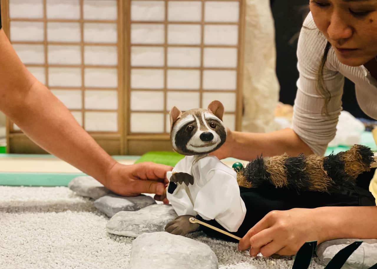 Little Bozu and Kon Kon rehearsal