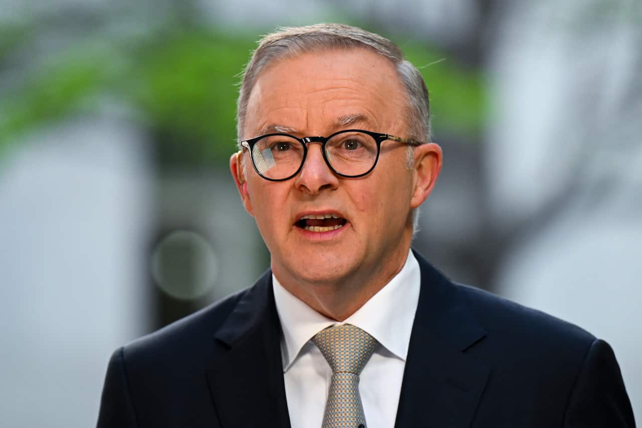 Anthony Albanese speaking.