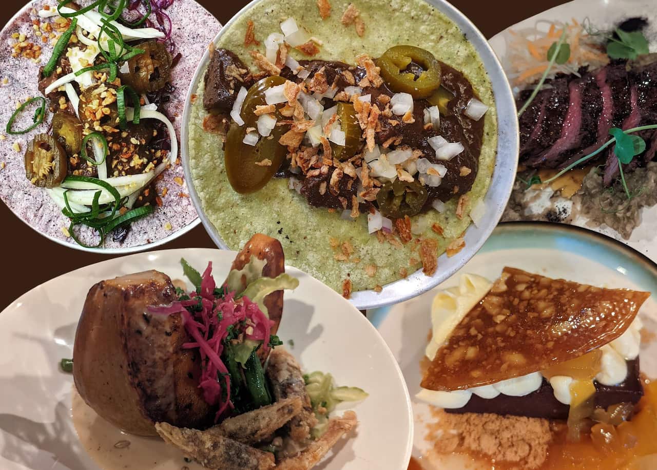 Dishes cooked by Chef Jasper Far