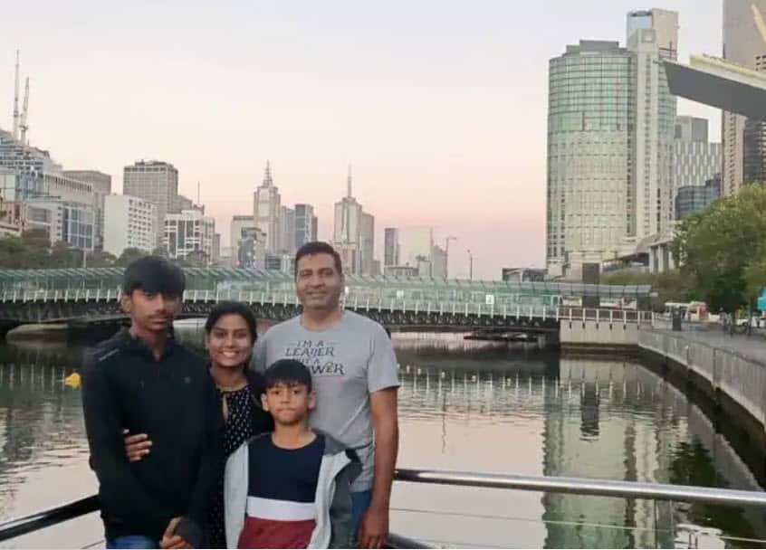 Nisha with her family