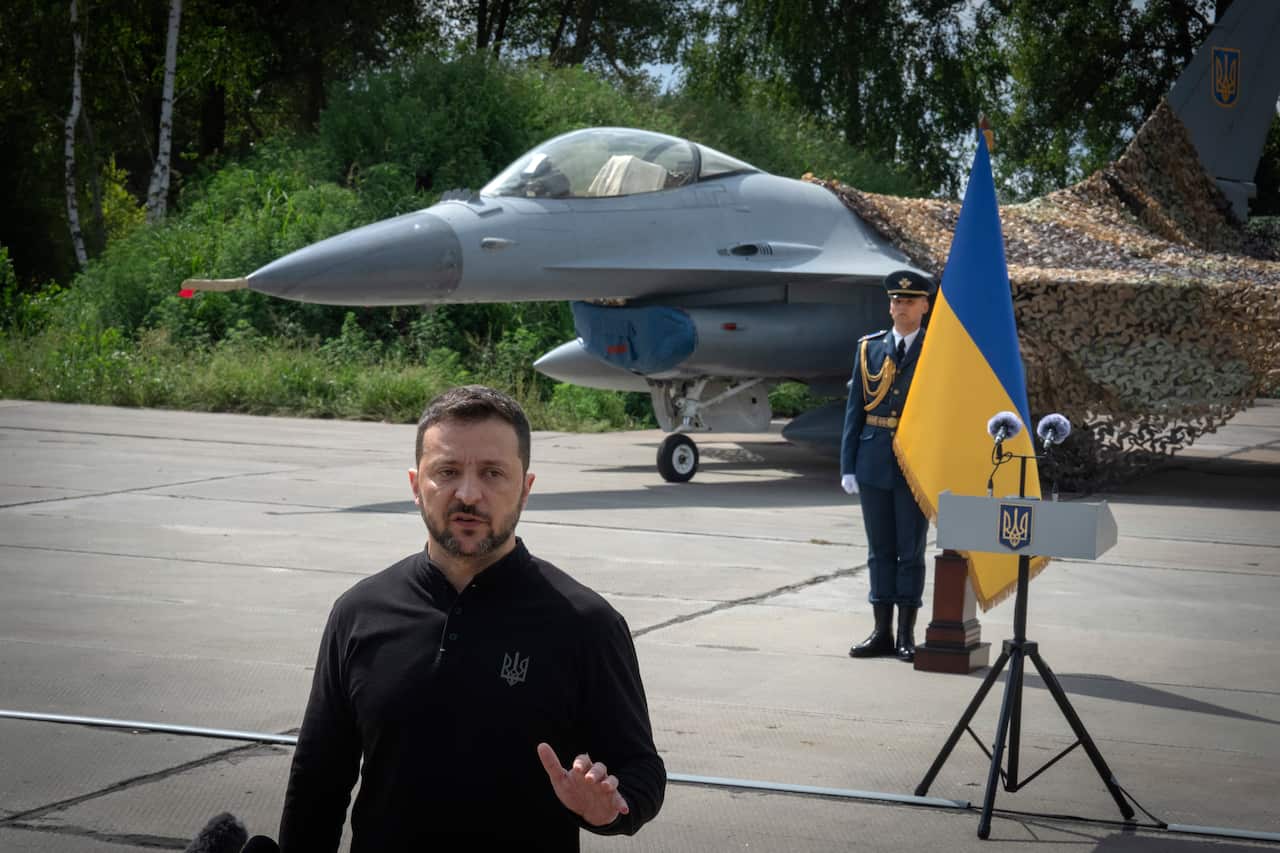 Russia Ukraine War F16 Zelensky