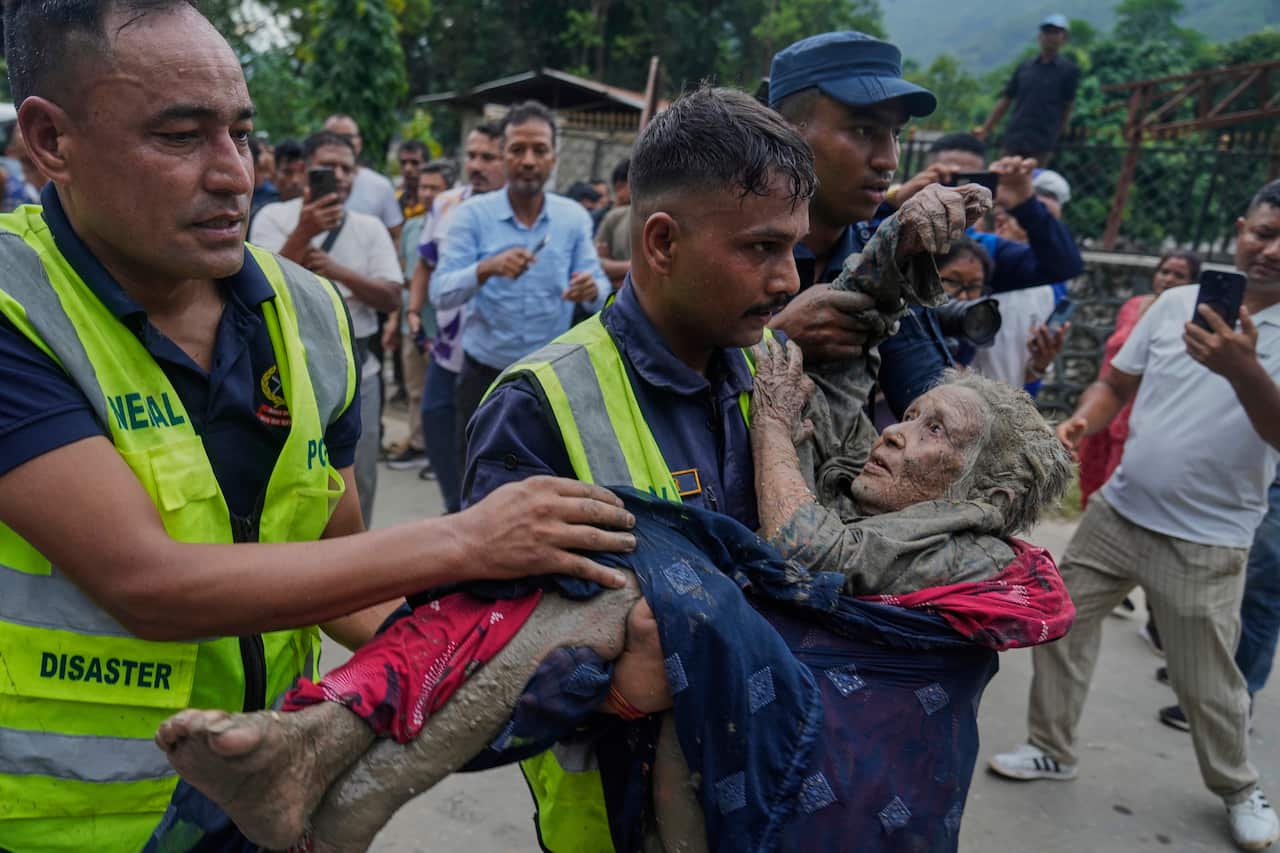 APTOPIX Nepal Flash Floods