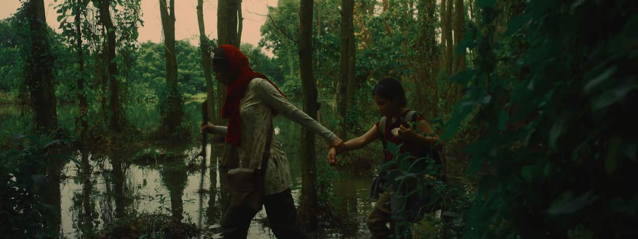 A scene from the short-film Moshari
