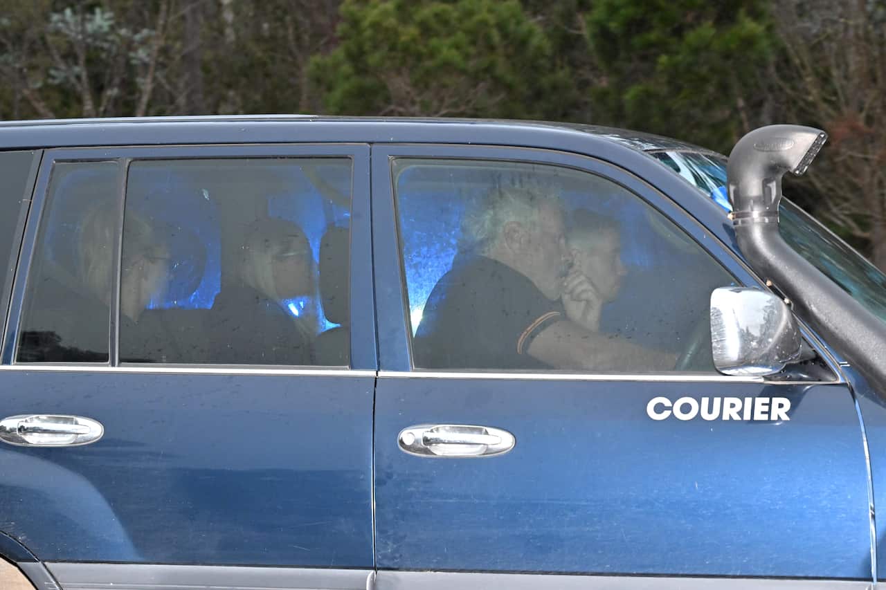 Family members of the victims arrive at crime scene