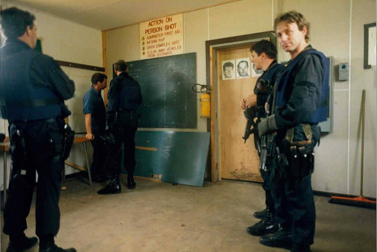 A special operations team at a training exercise